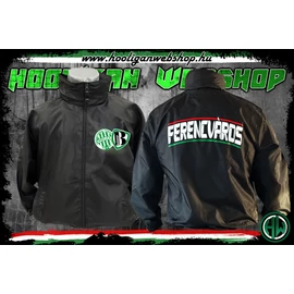 Fradi-B-közép, cipzáros széldzseki